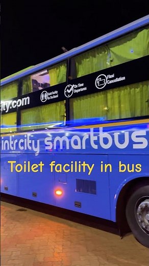 Intrcity Smart Bus with Washroom #intrcitybus #luxurybus #sleeperbus #travelbus #busjourney