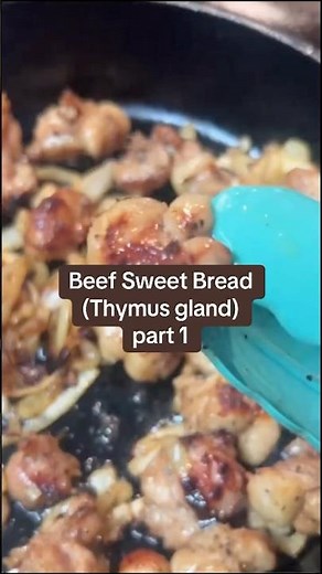 Beef sweet bread clean/prep part 1/3 #cookingchannel #beefsweetbread #thymusgland