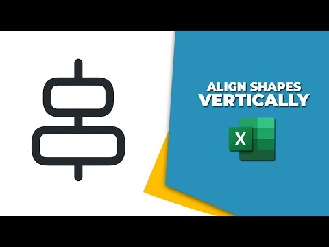 How to align shapes vertically in Excel
