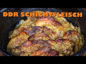 Roast beef in a Dutch oven - East German layered meat with mustard battle - German BBQ video - 08...