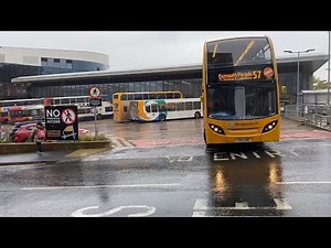 Buses At The New Exeter Bus Station, Including The Old Bus Station Site, 30th April 2024