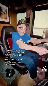 5.2K views · 266 reactions | BTS @therandytravis tour bus with his driver, George. . . . . . #bts #countrymusic #merlehaggard #prevost #prevostbus # #tourbuslife #kennytravels #scootertravels #kennycrew #scootersforvets #vets #navy #crewtravels #texascheck #patriotickenny #scooter #veteran #senior #seniorcare #elderly #okinawa #deaf #asl #viral #feelgood #patriotic #kenny #kennyjary #wholesome | Patriotic Kenny | Facebook