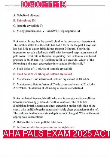 aha heartcode pals exam answers