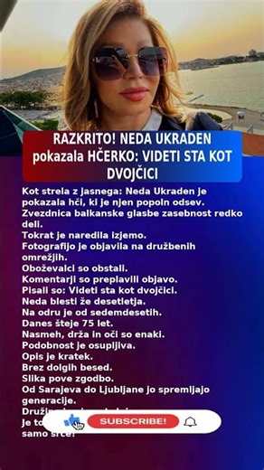 😱Neda Ukraden POKAZALA HČERKO, KOT DVOJČICI (2026) #Slovenija #Novice