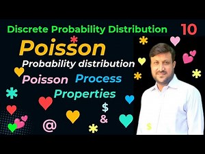 Poisson probability distribution | poisson process Vs Poisson Dist| Properties of Poisson dist.