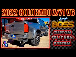 2022 Chevy Colorado Boss Custom Split Dual Exhaust System By Kinney's