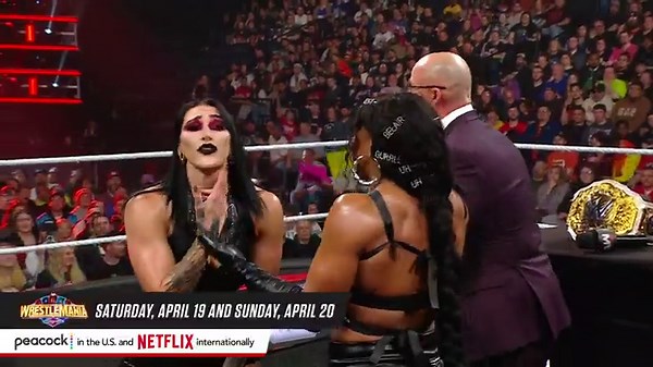 Rhea Ripley added to the Women’s World Title Match at WrestleMania: Raw, April 7, 2025