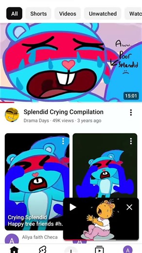 crying baby Kate Splendid Happy tree friends #happytreefriends #htf