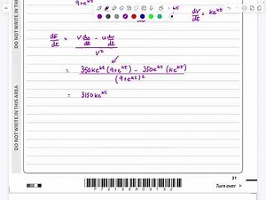 IAL, Edexcel, Jan 2023, P3, Q10, Exponentials and Logarithms, Exponential Modelling, Pure, WMA13/01