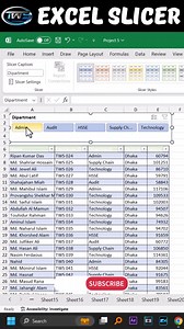 How to set excel slicer most useful function in ms excel advance filter #excel #shortsfeed #shortvideo #excelbangla #shorts #short #reelsvideo #excelreels | Tech With Sumon
