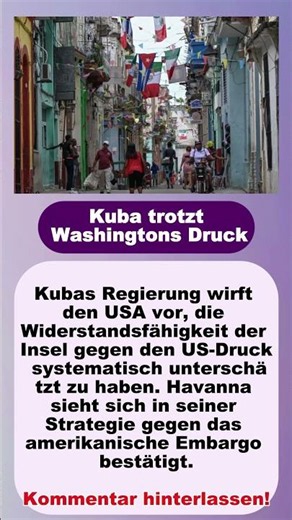 Cuba defies Washington's pressure