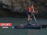 Red Shark Bikes: Pedal-powered trimaran for cyclists to bike on water