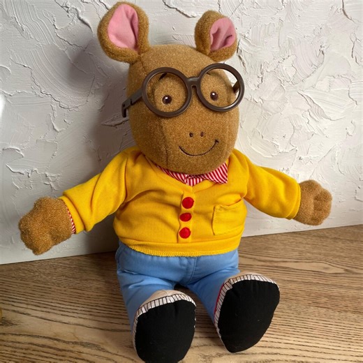 1996 Arthur Talking Plush Doll 17" --1990s Marc Brown Talking Arthur Aardvark Plush Toy --WORKS - Etsy