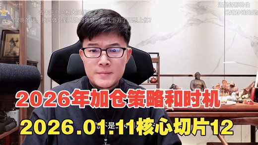 【核心切片12 弹幕 字幕版】【Z哥录播】2026-01-11 2026年加仓策略和时机