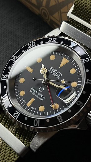 Trendy Watch for Men Explore your favourites before they’re gone. 👉 https://zjani-mods.com/products/custom-seiko-vintage-gmt-with-domed-glass-and-cylops-40mm-watch | Zjani mods