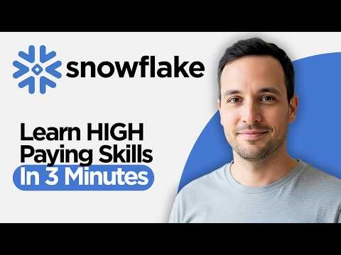 Learn Snowflake in 3 Minutes | High Paying Skills (2026 Full Guide)