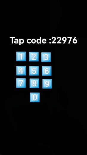 tap code:22976#viral #code #tap #like