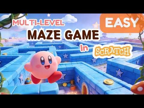 How to Make a Kirby Maze Game in Scratch (Easy 3 Minute Tutorial)