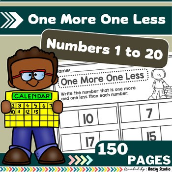 One More One Less - Numbers 1 to 20 Worksheets - 150 PAGES