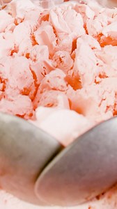 Watch the magic happen✨ We’re mixing Strawberry Ice Cream with Graham Cracker Pie Crust, Strawberries, Caramel, and Whipped Topping to create Our Strawberry Blonde®.🍦🍓🍰😍 Order online today! | Cold Stone Creamery