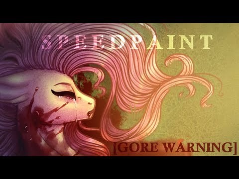 [GORE/13+] Fluttershy's Death [MLP Speedpaint]