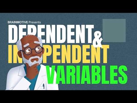 Independent and Dependent Variables Animated YouTube Video