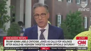 WATCH: CNN’s Jake Tapper defends ABC’s Jimmy Kimmel calling Melania Trump “an expected widow” and blasts criticism of the press as dangerous in light of Saturday’s #WHCD shooting as “clamp[ing] down on criticism and free speech”...“Let us discuss now two important aspects of what has happened in the United States since the horrific attempted assassination on President Trump and members of the trump administration. And let me be clear at the very outset that the violence is horrific and should be