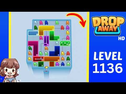 Drop Away Level 1136 Solution Walkthrough