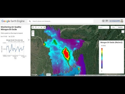 Air Quality Monitoring in Google Earth engine using Sentinel 5 satellite imagery | GEE online class