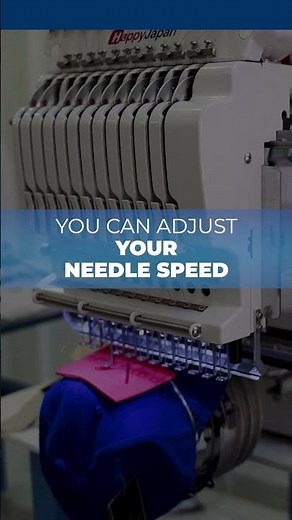Did You Know? You Can Adjust Needle Speed Independently | HappyJapan Embroidery Machines