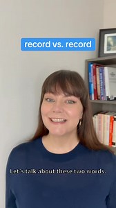 Record vs. record. #learnenglish #learnenglishonline #learnenglishwithmadeline #englishpronunciation #englishgrammar #englishgrammartips #englishgrammarrules #englishteacher #englishlesson #esl #eslteacher #englishlearning #studyenglish #EnglishForEveryone #EnglishSkills #englishcoaching #englishfluency #fluencyfastpass | Fluency Fast Pass | Facebook