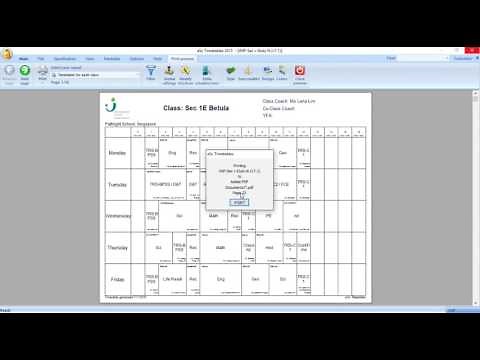 How to Print aSc Timetables to PDF