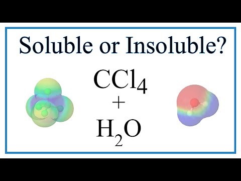 Is CCl4 (Carbon tetrachloride) Soluble or Insoluble in Water?