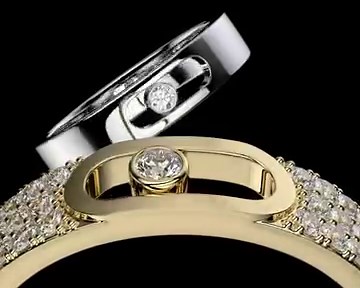 Messika’s new wedding bands: like a golden ribbon wrapped around the finger, infused by the Maison's iconic moving diamond. #Messika #DisruptingDiamonds | Messika