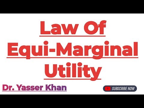 Law Of Equi-Marginal Utility | Equi Marginal Utility | Utility Analysis | Economics | Microeconomics