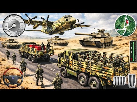 New US Army Truck Driving 2026 - Modern Military Simulator 3D - Android Gameplay