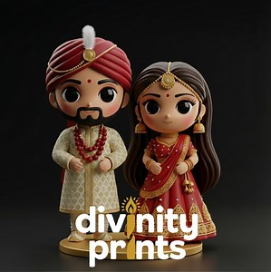 DIY Indian Wedding Cake Topper | Paintable Bride & Groom Figure | Indian Wedding Gift - Etsy Canada