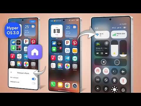 CRAZY😍 Install The New HyperOS 3.0 System Launcher & Control Centre on Xiaomi & Redmi!⚡