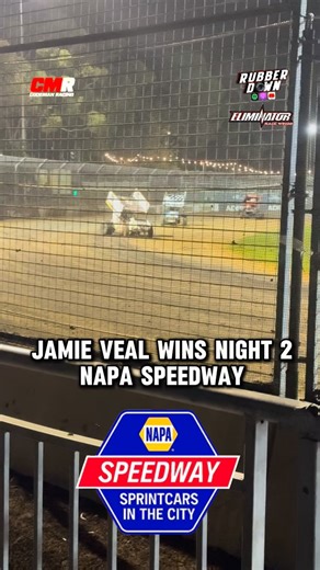 Jamie Veal Wins Night 2 of Napa Speedway at the Adelaide Grand Final 🏁 #dirttrackracing #sprintcar #sprintcarracing | Codeman Racing