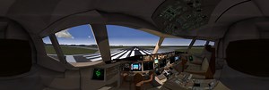 777-200ER cockpit 360 Panorama | 360Cities