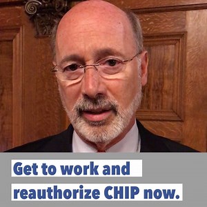 Disappointed Congress has failed to reauthorize the Children’s Health Insurance Program. Almost 200,000 children all across Pennsylvania depend on CHIP to get medical care. I urge Congress to get to work and reauthorize CHIP now. | Office of the Governor of Pennsylvania