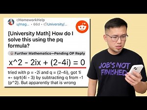 How do I solve this quadratic equation using the pq formula? Reddit algebra