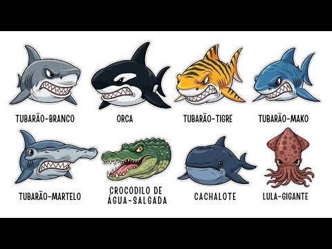 Cada Predador do MAR explicado em 09 Minutos (Part 1)