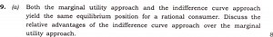 Question: Comparison of Marginal Utility and Indifference Curve... | Filo