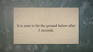 Freely falling objects problems and solutions