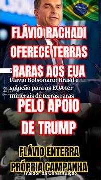 Flávio Bolsonaro promises to hand over strategic minerals, but even the right wing doesn't suppor...