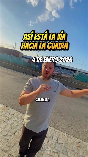 Así está la vía hacia La Guaira. 4 de enero 2026 #laguaira #venezuela #caracas