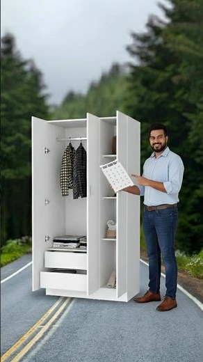 Adjustable Wardrobe Shelf Organize 🏠Wardrobe Closet Organizer Rack #Closetorganizerrack #gadgets