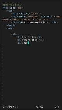 How to use ul tag in HTML #coding #programming #html #webdesign #html5