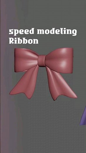 ribbon 🎀 making 3d #3dmaya